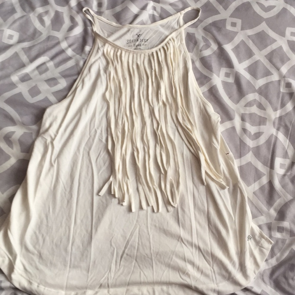 Soft and Sexy White frill tank ✨5 for $25